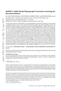 MMHCL: Multi-Modal Hypergraph Contrastive Learning for Recommendation