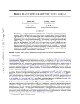 Hyper-Transforming Latent Diffusion Models