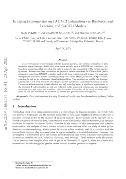 Bridging Econometrics and AI: VaR Estimation via Reinforcement Learning and GARCH Models