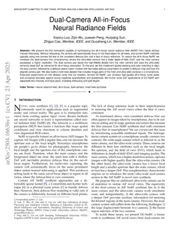 Dual-Camera All-in-Focus Neural Radiance Fields