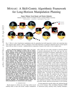 MOSAIC: A Skill-Centric Algorithmic Framework for Long-Horizon Manipulation Planning