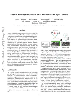 Gaussian Splatting is an Effective Data Generator for 3D Object Detection