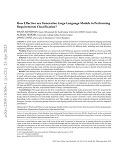 How Effective are Generative Large Language Models in Performing Requirements Classification?
