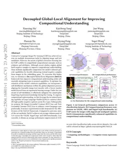 Decoupled Global-Local Alignment for Improving Compositional Understanding