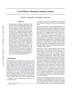 Latent Diffusion Planning for Imitation Learning
