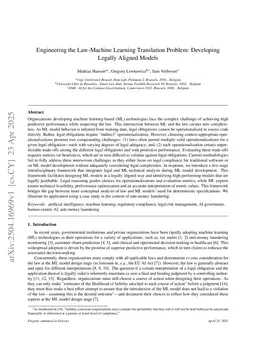 Engineering the Law-Machine Learning Translation Problem: Developing Legally Aligned Models