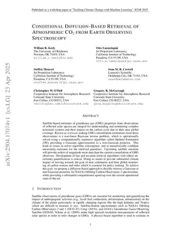 Conditional Diffusion-Based Retrieval of Atmospheric CO2 from Earth Observing Spectroscopy