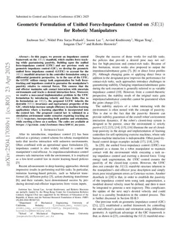 Geometric Formulation of Unified Force-Impedance Control on SE(3) for Robotic Manipulators