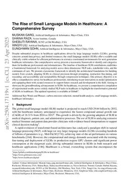 The Rise of Small Language Models in Healthcare: A Comprehensive Survey