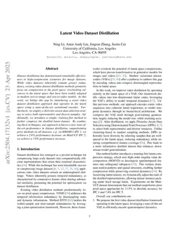 Latent Video Dataset Distillation