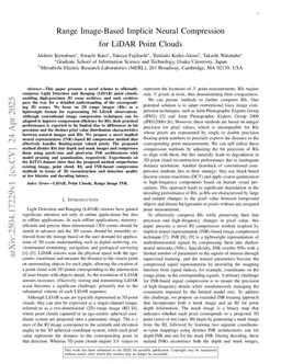 Range Image-Based Implicit Neural Compression for LiDAR Point Clouds