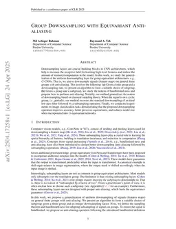 Group Downsampling with Equivariant Anti-aliasing
