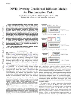 DIVE: Inverting Conditional Diffusion Models for Discriminative Tasks