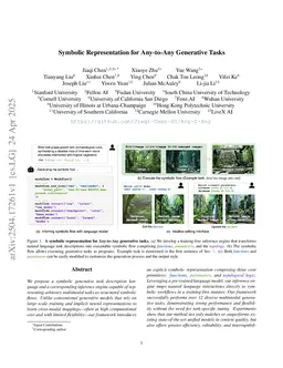 Symbolic Representation for Any-to-Any Generative Tasks
