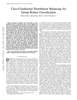 Class-Conditional Distribution Balancing for Group Robust Classification