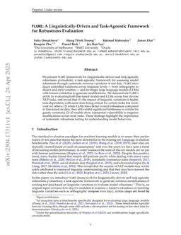 FLUKE: A Linguistically-Driven and Task-Agnostic Framework for Robustness Evaluation
