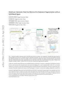 DataScout: Automatic Data Fact Retrieval for Statement Augmentation with an LLM-Based Agent