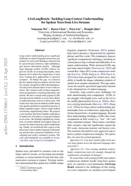 LiveLongBench: Tackling Long-Context Understanding for Spoken Texts from Live Streams