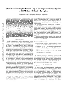 S2S-Net: Addressing the Domain Gap of Heterogeneous Sensor Systems in LiDAR-Based Collective Perception