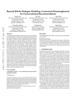 Beyond Whole Dialogue Modeling: Contextual Disentanglement for Conversational Recommendation