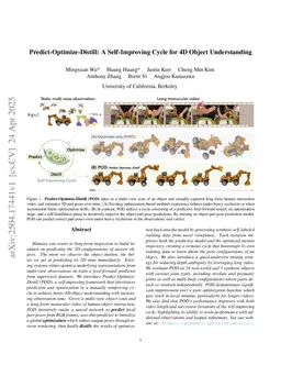 Predict-Optimize-Distill: A Self-Improving Cycle for 4D Object Understanding