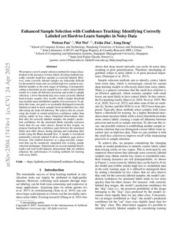 Enhanced Sample Selection with Confidence Tracking: Identifying Correctly Labeled yet Hard-to-Learn Samples in Noisy Data