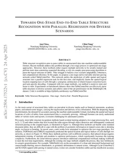 TableCenterNet: A one-stage network for table structure recognition