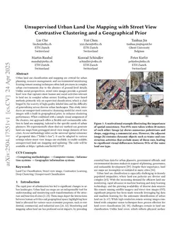 Unsupervised Urban Land Use Mapping with Street View Contrastive Clustering and a Geographical Prior