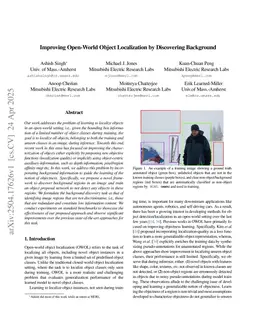 Improving Open-World Object Localization by Discovering Background