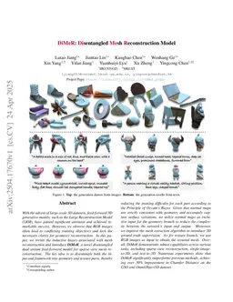 DiMeR: Disentangled Mesh Reconstruction Model