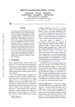 Safety in Large Reasoning Models: A Survey