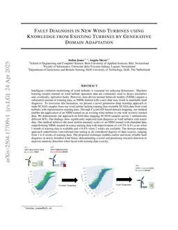 Fault Detection in New Wind Turbines with Limited Data by Generative Transfer Learning