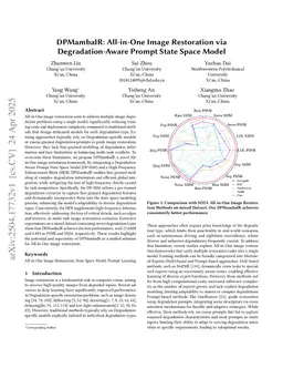 DPMambaIR: All-in-One Image Restoration via Degradation-Aware Prompt State Space Model