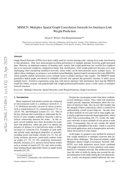 MSGCN: Multiplex Spatial Graph Convolution Network for Interlayer Link Weight Prediction