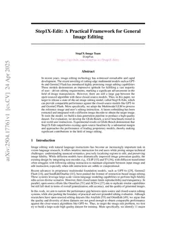 Step1X-Edit: A Practical Framework for General Image Editing