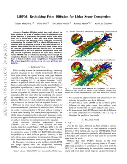 LiDPM: Rethinking Point Diffusion for Lidar Scene Completion