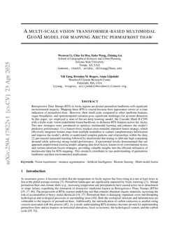 A multi-scale vision transformer-based multimodal GeoAI model for mapping Arctic permafrost thaw