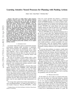 Learning Attentive Neural Processes for Planning with Pushing Actions