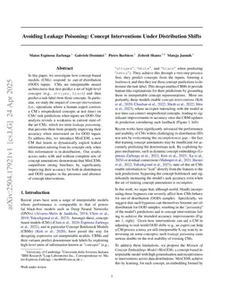 Avoiding Leakage Poisoning: Concept Interventions Under Distribution Shifts