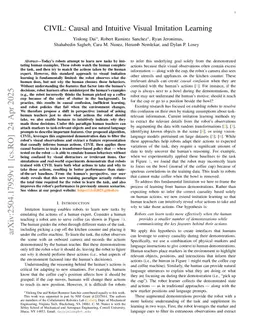 CIVIL: Causal and Intuitive Visual Imitation Learning