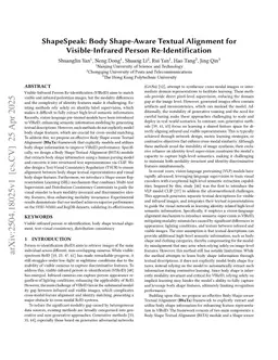 ShapeSpeak: Body Shape-Aware Textual Alignment for Visible-Infrared Person Re-Identification