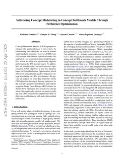 Addressing Concept Mislabeling in Concept Bottleneck Models Through Preference Optimization