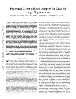 Federated Client-tailored Adapter for Medical Image Segmentation