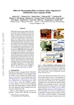 DREAM: Disentangling Risks to Enhance Safety Alignment in Multimodal Large Language Models