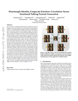 Disentangle Identity, Cooperate Emotion: Correlation-Aware Emotional Talking Portrait Generation