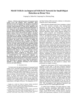 MASF-YOLO: An Improved YOLOv11 Network for Small Object Detection on Drone View