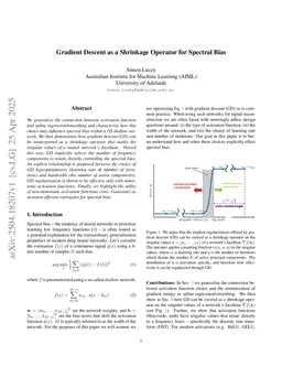 Gradient Descent as a Shrinkage Operator for Spectral Bias