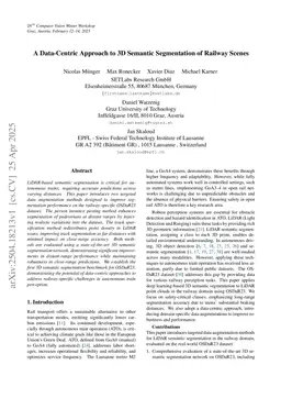 A Data-Centric Approach to 3D Semantic Segmentation of Railway Scenes