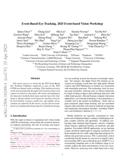 Event-Based Eye Tracking. 2025 Event-based Vision Workshop