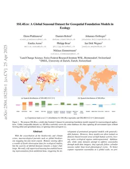 SSL4Eco: A Global Seasonal Dataset for Geospatial Foundation Models in Ecology